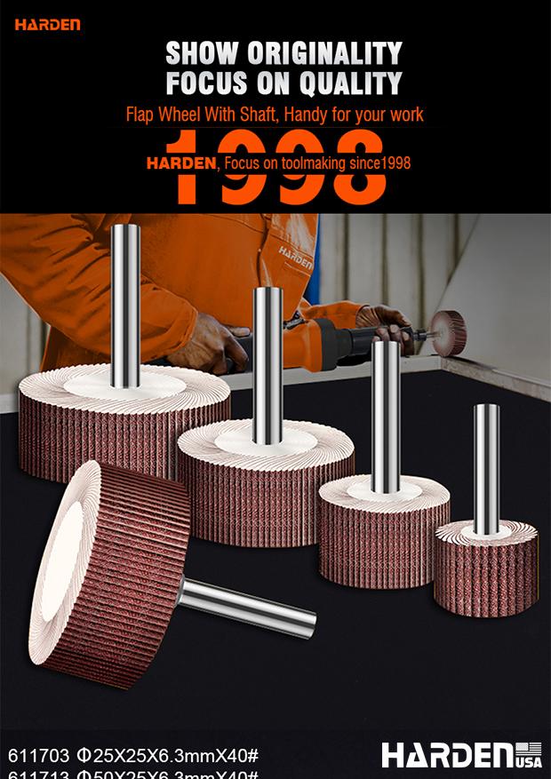 120 Mesh Flap wheel with shaft