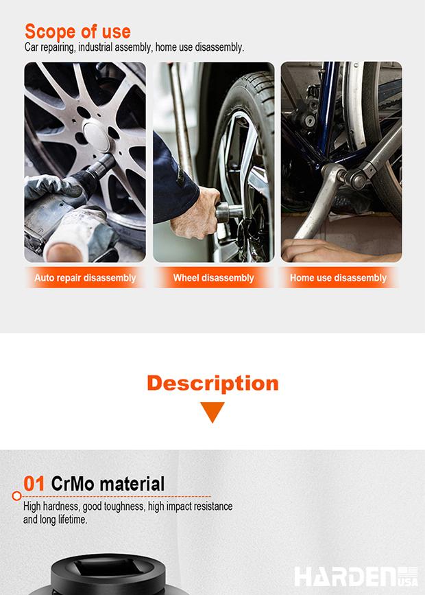 8mm-32mm 1/2" Impact Socket