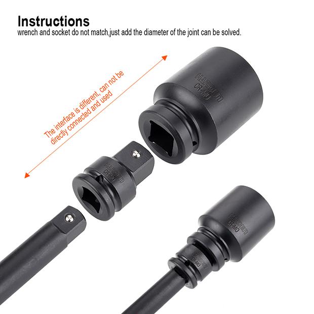 1/2"F x 3/8"M Impact Adaptor