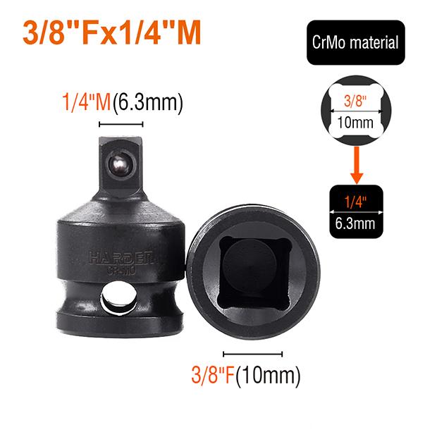 8Pcs 1/2" Impact Adaptor Set