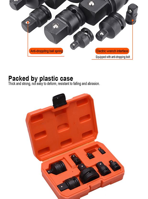 8Pcs 1/2" Impact Adaptor Set