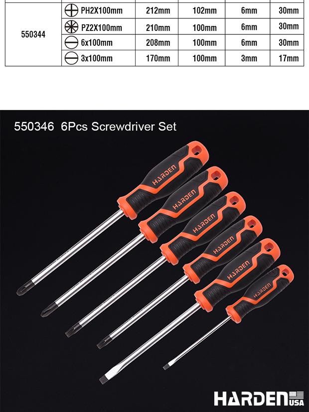 6Pcs Screwdriver Set