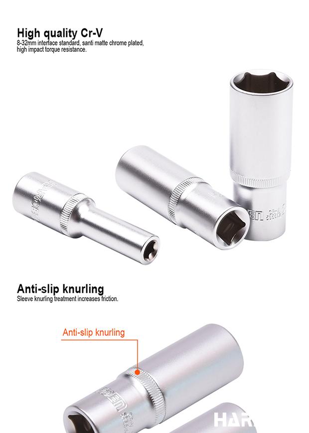 8-32mm 1/2" Hexagon Deep Socket