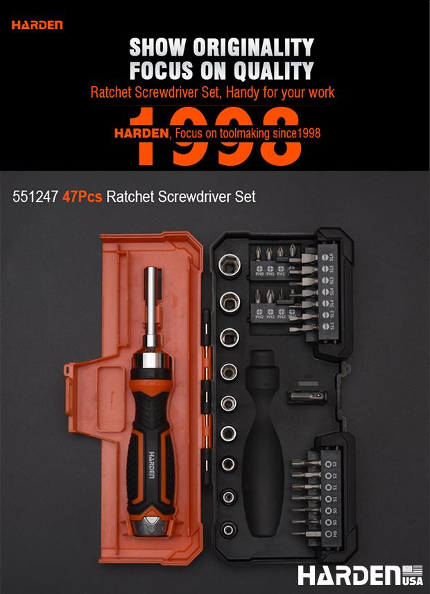 47Pcs Ratchet Screwdriver Set