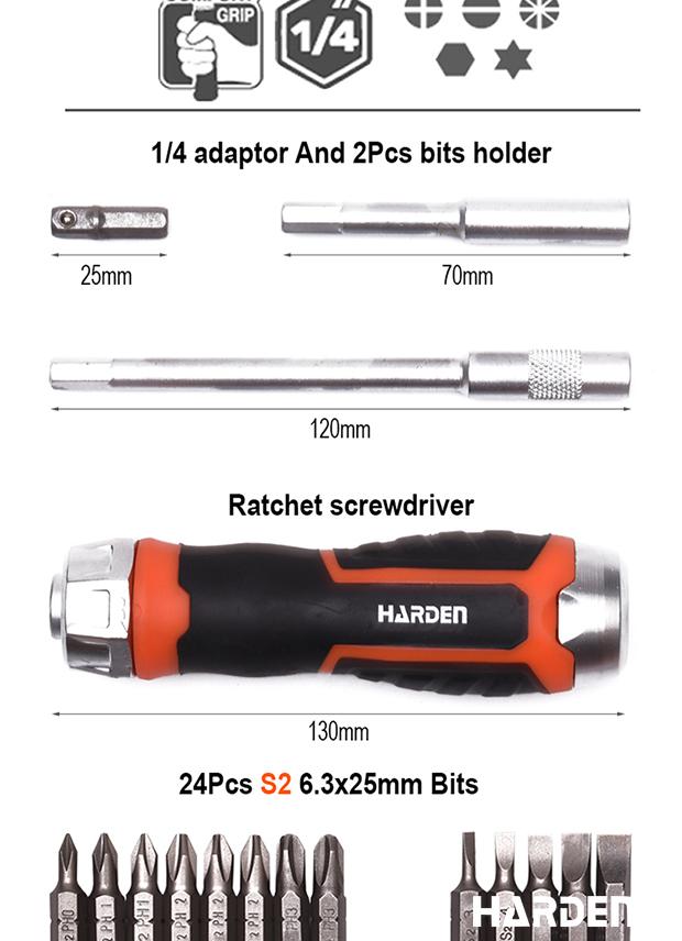 47Pcs Ratchet Screwdriver Set