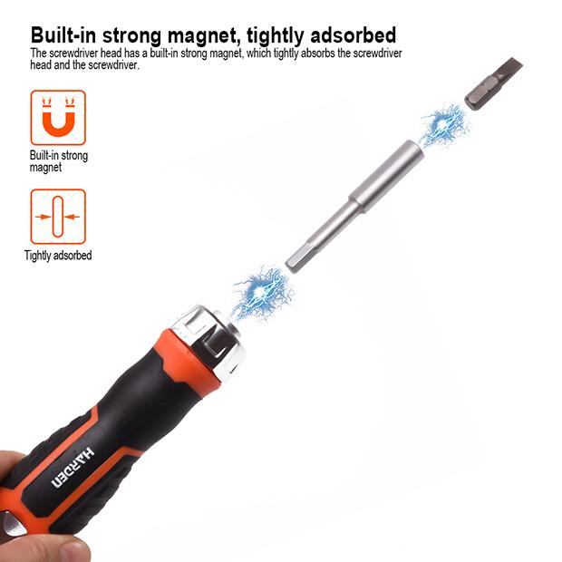 38Pcs Ratchet Screwdriver & Bits Set