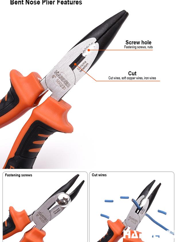 6" Pro Bent Nose Plier