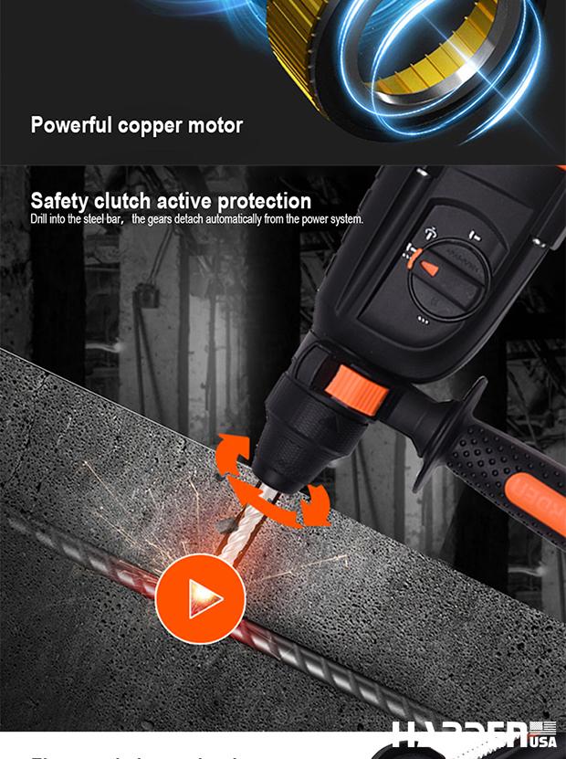 800W/110V Rotary Hammer