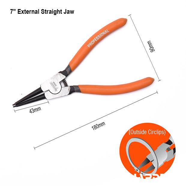 4Pcs 7" Circlip Pliers Set