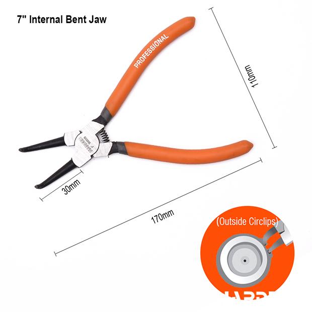 4Pcs 7" Circlip Pliers Set