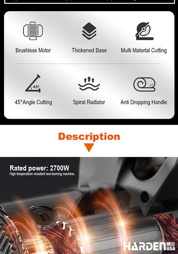 2500W/110V Cut Off Saw