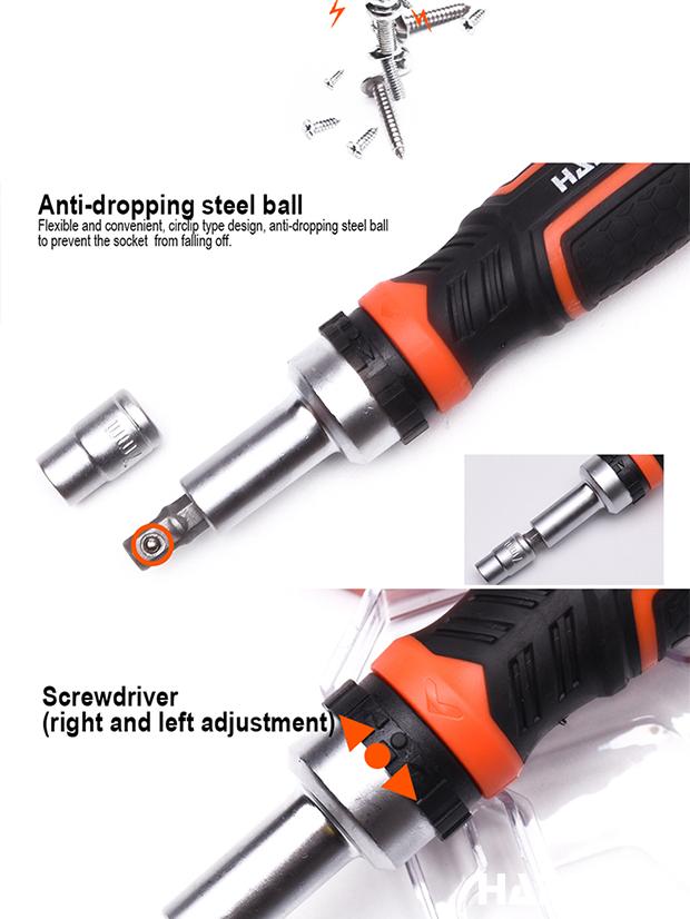 31Pcs Ratchet Screwdriver & Bits Set