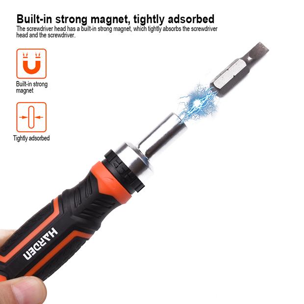 28Pcs Ratchet Screwdriver & Bits set