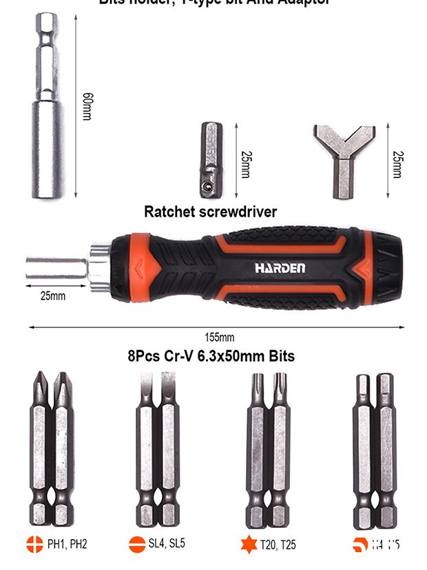 105Pcs Ratchet Screwdriver & Bits Set