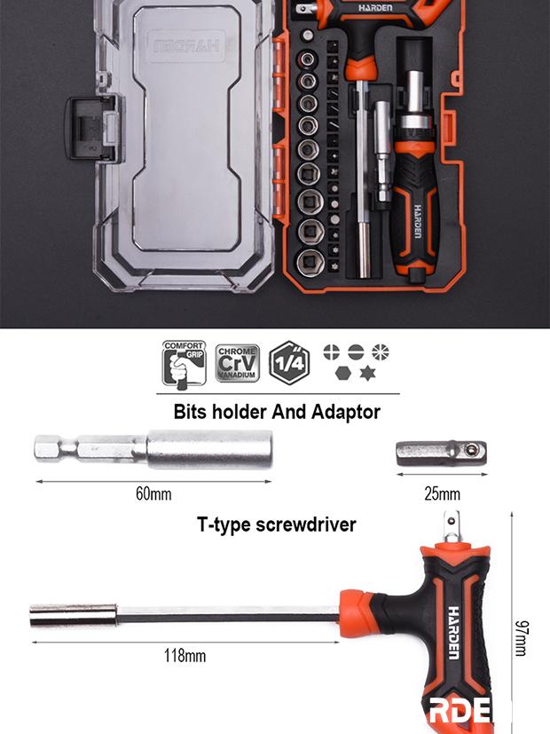 105Pcs Ratchet Screwdriver & Bits Set