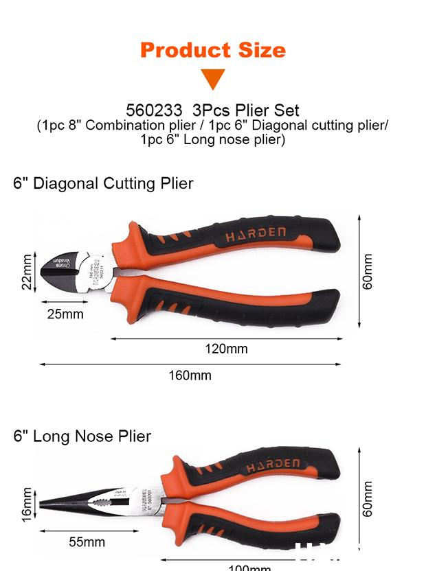 3Pcs Pliers Set