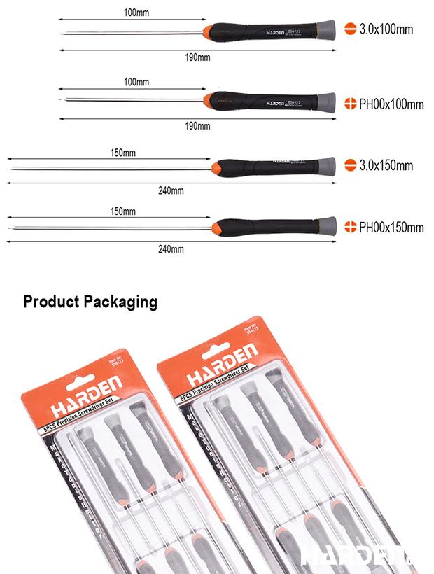6Pcs CR-V Precision Screwdriver Set