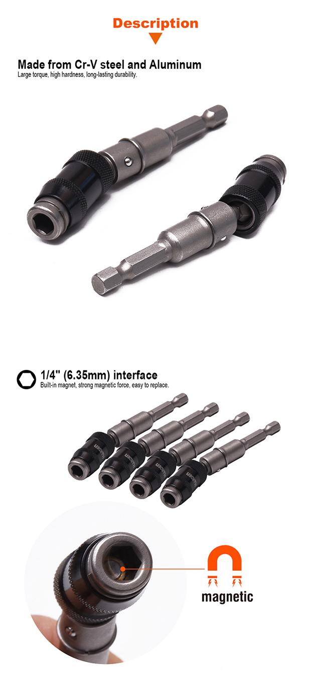 1/4"x90mm Universal Joint Screwdriver Bit Holder