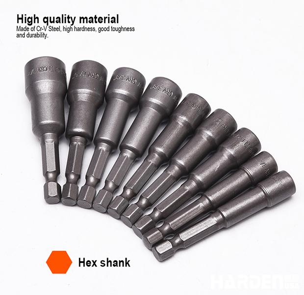 9Pcs Inch Magnetic Nut Drivers Set