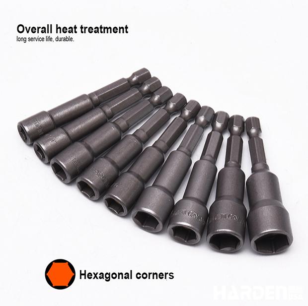 9Pcs Inch Magnetic Nut Drivers Set