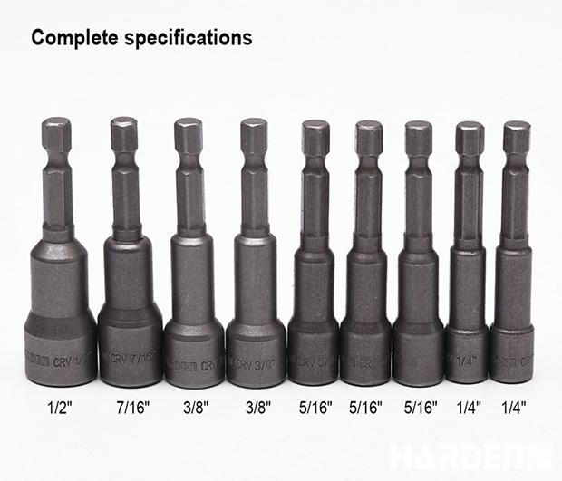 9Pcs Inch Magnetic Nut Drivers Set