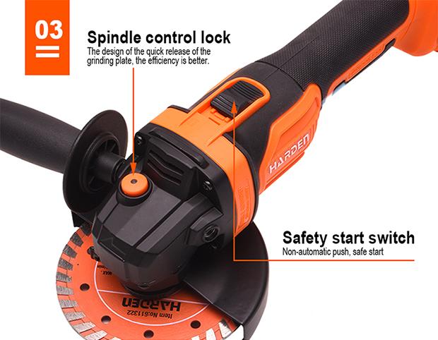 20V Brushless Cordless Angle Grinder