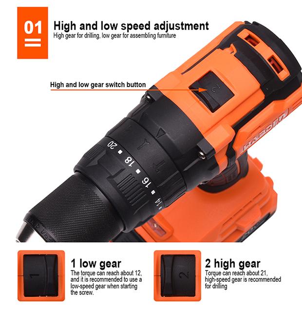 20V Brushless Cordless Impact Drill