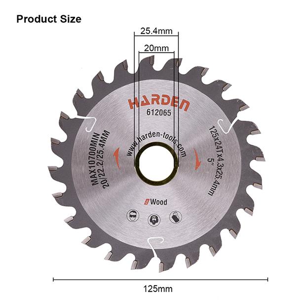 125mmx24tooth Slotting saw blade for wood