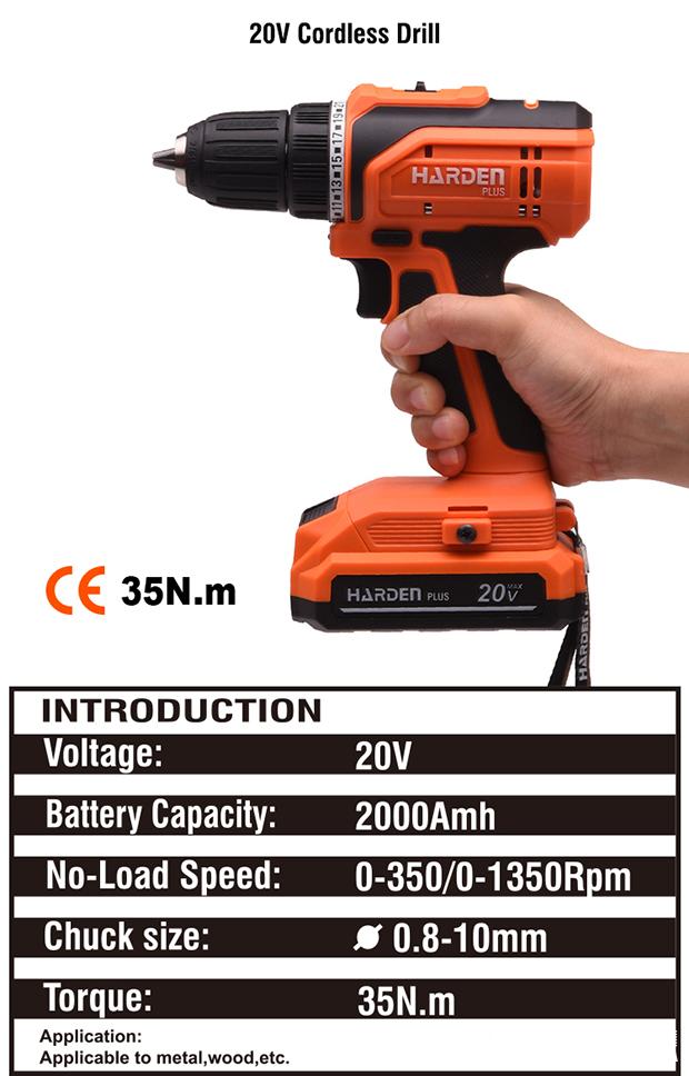 20V Cordless Drill (with 1pc battery)