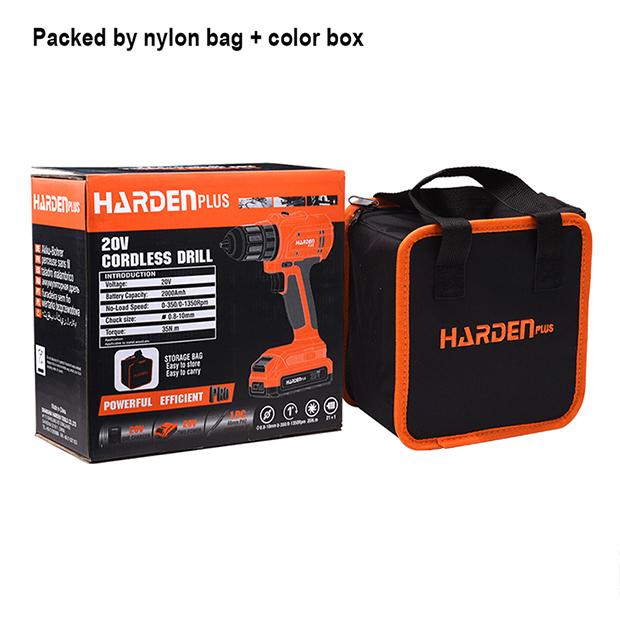 20V Cordless Drill (with 2pcs batteries and nylon bag)