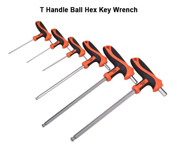 T Handle Ball Hex Key Wrench
