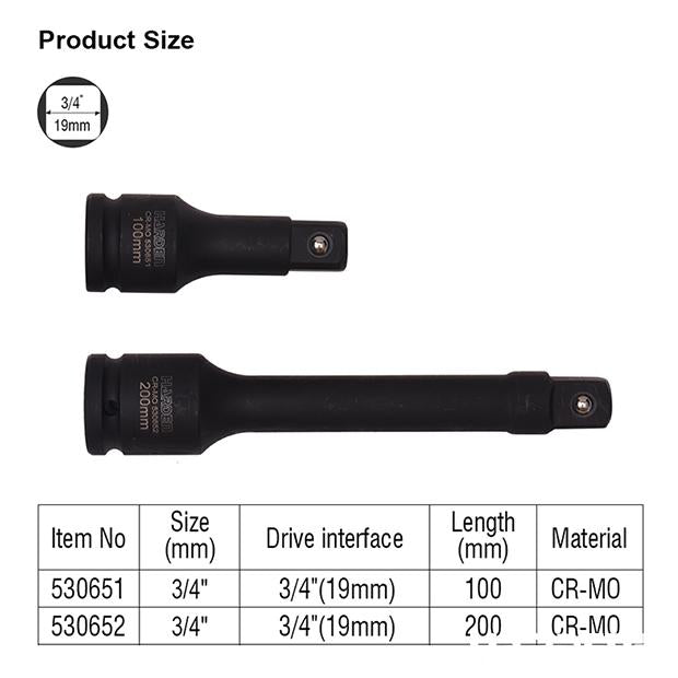 450mm 3/4" T Type Sliding Bar