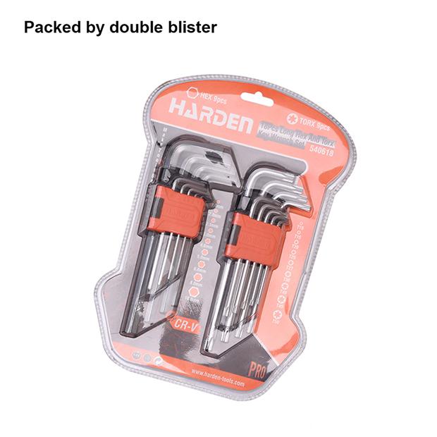 18Pcs Long Hex & Torx Key Wrench Set