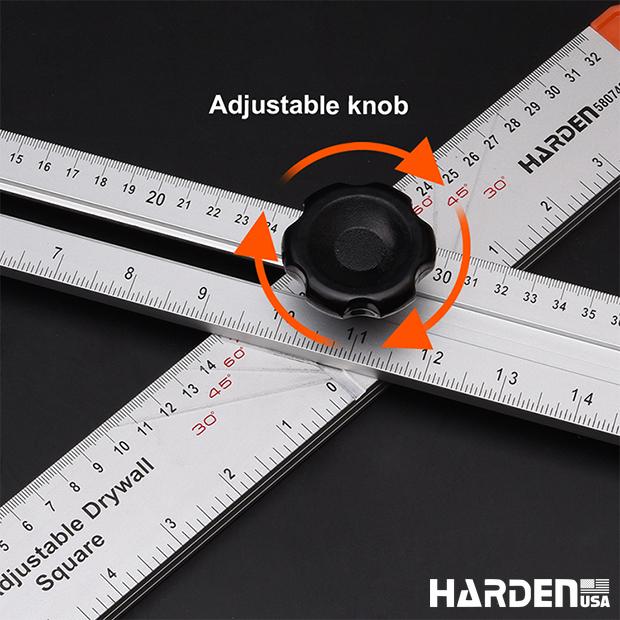 24"/600mm Adjustable T-shaped Square Ruler