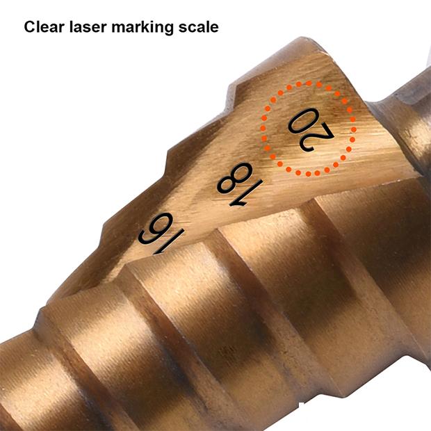 3Pcs Step Drill Bit Set