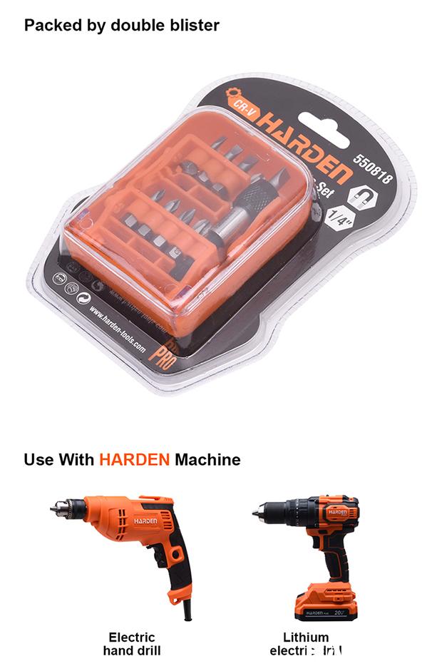 18Pcs 1/4"x25mm Bits Set