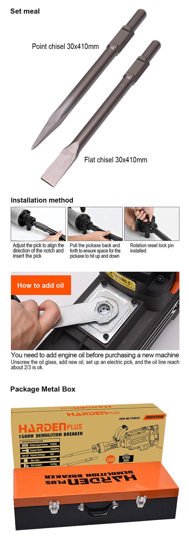 1500W/110V Demolition Breaker