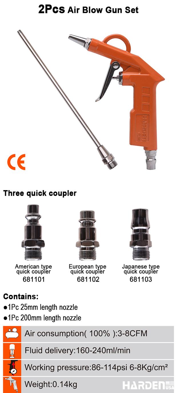 2Pcs Air Blow Gun Set
