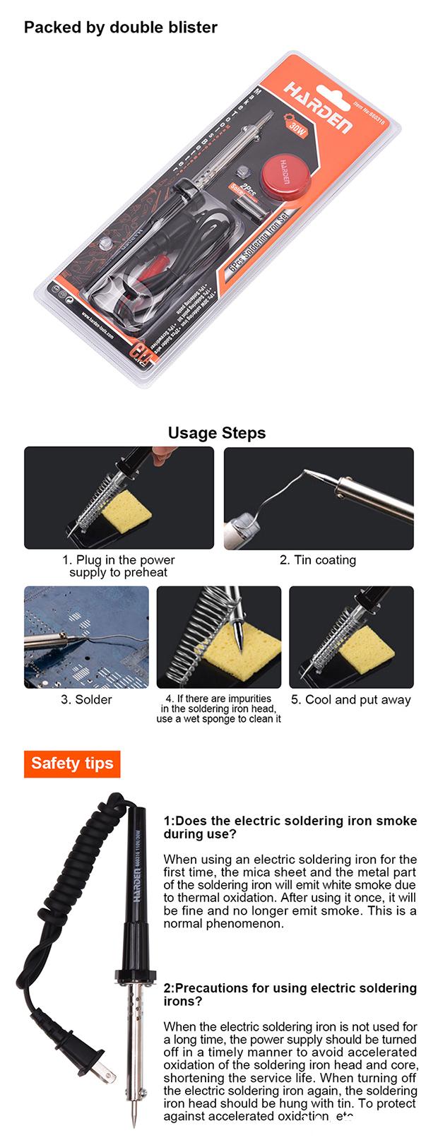 30W/110V 6Pcs Soldering Iron Set