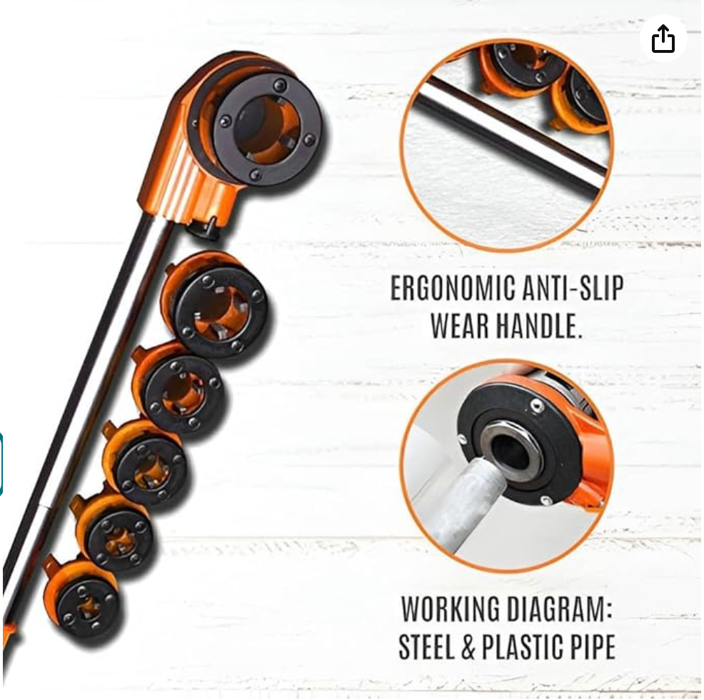 American Type 9Pcs Pipe Threading Set