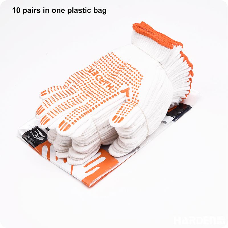 10Pcs Pvc Dots Working Gloves