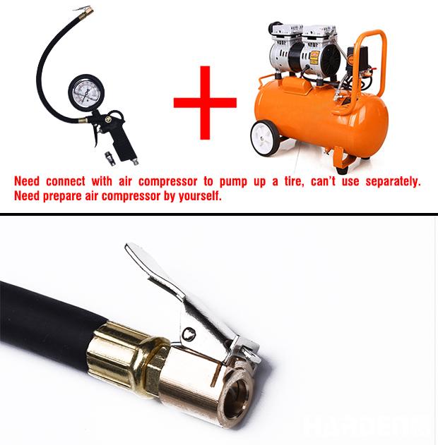 0-200psi Oil-immersed Tire Pressure Gauge