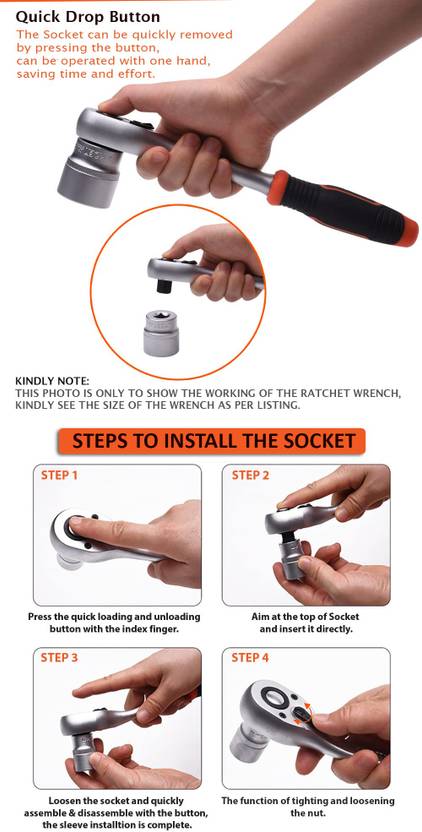 1/2" Quick Release Ratchet Wrench