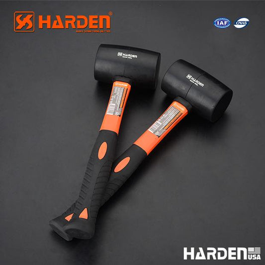 Black Rubber Mallet with Fiberglass Handle