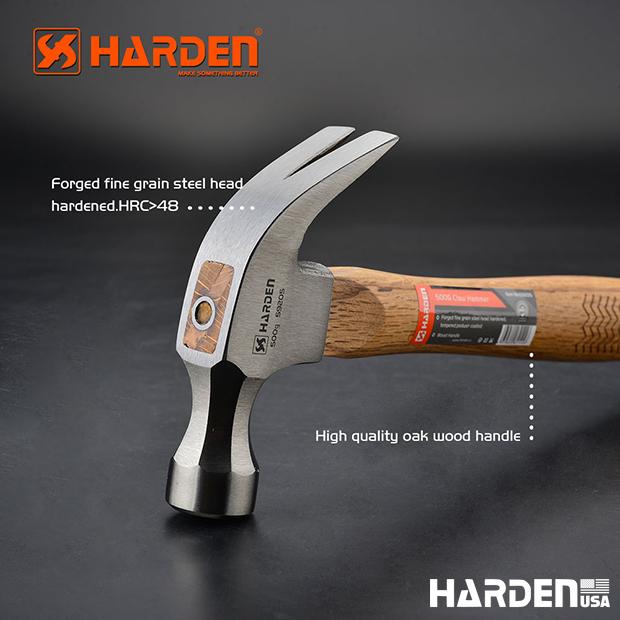 450g/16oz Claw Hammer with Oak Wood Handle