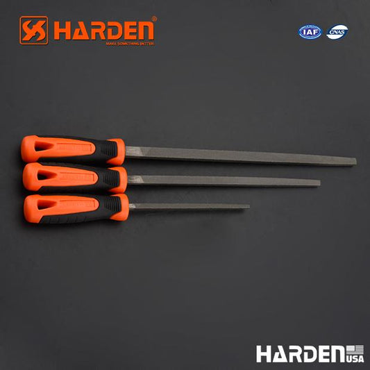 Square second cut file with soft handle