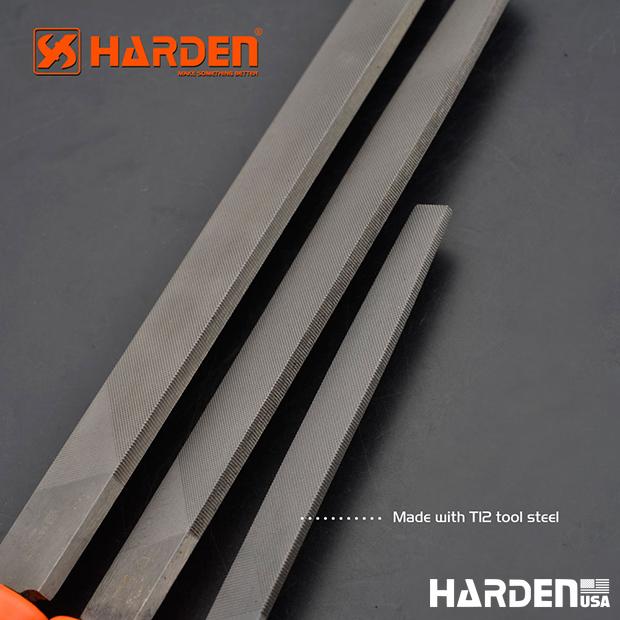 Flat second cut file with soft handle