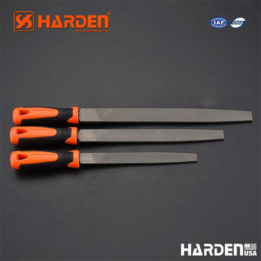 Flat bastard mill file with soft handle