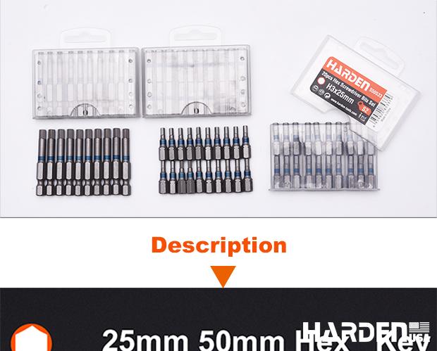 Hex Key Type Screwdriver Bits Set