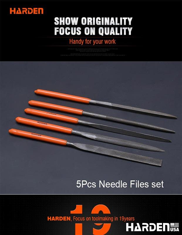 5X185mm 5Pcs Needle File Set